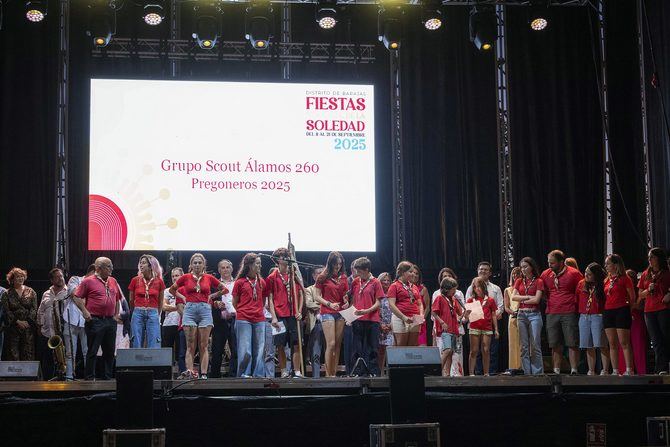 El distrito de Barajas celebrará, del 10 al 20 de septiembre, sus fiestas patronales en honor a Nuestra Señora de la Soledad con una programación que incluye conciertos, actividades familiares, propuestas deportivas, espectáculos, fuegos artificiales y actos religiosos.