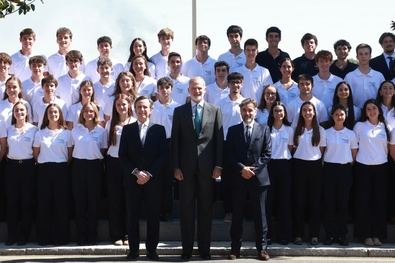 Los estudiantes de Becas Europa, en La Zarzuela