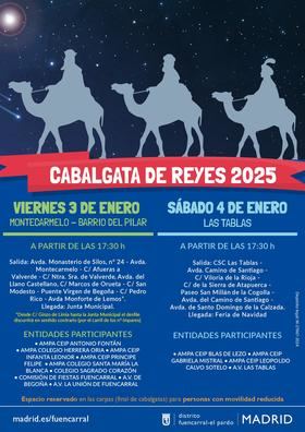 El 5 de enero, El Pardo ofrecerá una recepción de los Reyes Magos de Oriente, que llegarán acompañados de pasacalles.