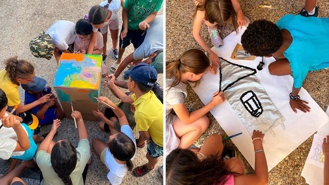 Los pequeños participan en actividades educativas y de ocio saludable, donde divertirse y donde se promueven valores, nuevas destrezas y habilidades y el cuidado del planeta