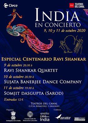 Los Teatros del Canal se vestirán con sari este viernes para homenajear al músico Ravi Shankar en 'India en concierto'