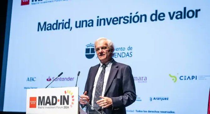 El presidente de la Confederación Empresarial de Madrid-CEOE (CEIM), Miguel Garrido de la Cierva, en una imagen de archivo.