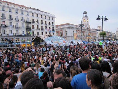 Se cumplen 15 años del 15M en la Puerta del Sol
