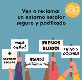 La #RevueltaEscolar a favor de entornos escolares con menos coches arranca en Madrid este viernes