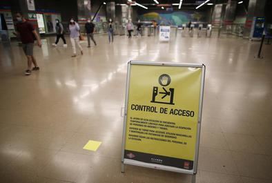 Control de aforo en 52 estaciones de Metro