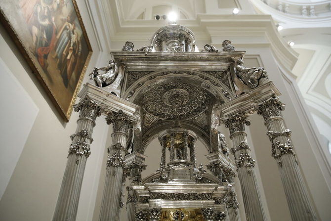 La pieza, realizada entre 1568 y 1574 por el platero Francisco Álvarez, culminó su restauración el pasado mes de noviembre en el Museo de Historia de Madrid.