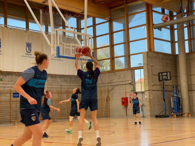 El CDM Barajas acoge los entrenamientos del Movistar Estudiantes de la Liga Femenina Endesa