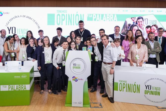 El equipo Down Madrid gana la liga de debate de jóvenes con discapacidad intelectual, que se ha celebrado en Madrid
