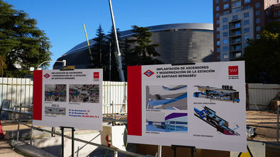 Las obras de Bernabéu cortan la L10 nueve meses