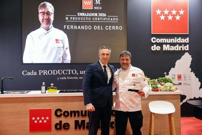 La Comunidad de Madrid ha presentado hoy al cocinero Fernando del Cerro, del restaurante familiar Casa Jose, en Aranjuez, como nuevo embajador de M Producto Certificado, el sello de calidad y trazabilidad de los alimentos regionales.