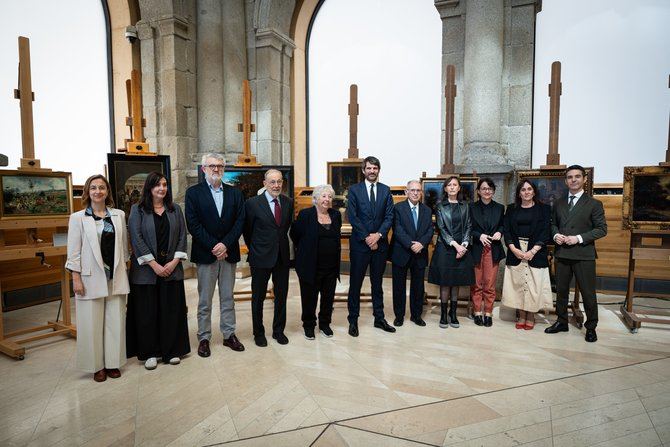 Las obras se encontraban dispersas en el Museo Nacional del Prado, el Museo Nacional del Romanticismo, el Museo del Traje, el Museo de Bellas Artes de Asturias, el Museo de Bellas Artes de Valencia y el Museo de Málaga.