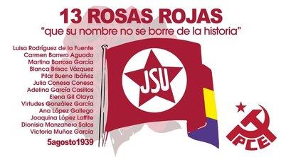 Homenaje a Las Trece Rosas, en el Cementerio de la Almudena
