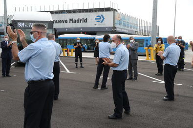 El aplauso a los voluntarios de la EMT