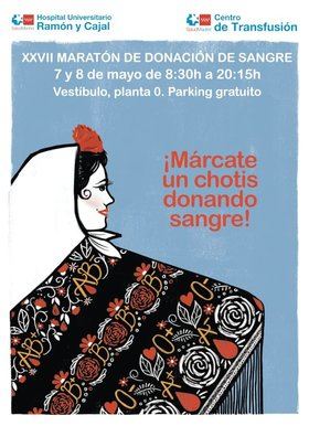Con el lema '¡Márcate un chotis donando sangre!', durante esas dos jornadas el vestíbulo principal del centro luce una decoración especial dedicada a San Isidro, donde todos los asistentes pueden fotografiarse en el gran 'photocall'.