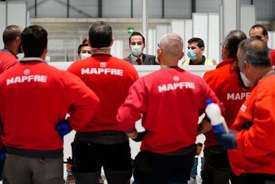 El Vicepresidente, en el hospital de Ifema