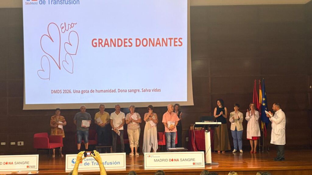 Madrid rinde homenaje a los donantes de sangre en vísperas de su Día Mundial