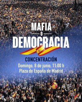 El PP ha elegido el lema 'Mafia o democracia' para esta movilización, que tendrá lugar a partir de las 11.00 horas del domingo.
