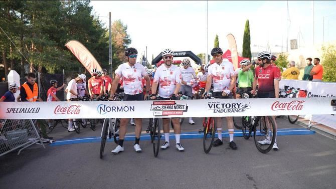 El consejero de Presidencia, Justicia y Administración Local de la Comunidad de Madrid, Miguel Ángel García Martín, ha participado este domingo en la I edición de la Marcha Cicloturista Pueblos con Vida Sierra Norte.