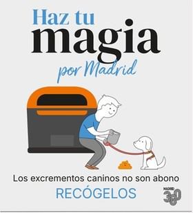 El abandono de excrementos en la vía pública constituye una infracción recogida en la Ley 4/2016, de 22 de julio, de Protección de Animales de Compañía de la Comunidad de Madrid, y puede conllevar una sanción económica de 751 euros.