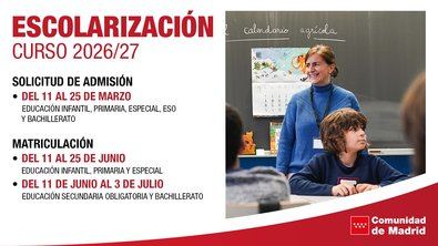 Las listas definitivas de admitidos se publicarán el 27 de mayo en segundo ciclo de Educación Infantil, Educación Primaria, Educación Especial, Educación Secundaria Obligatoria y Bachillerato, mientras que las del primer ciclo de Educación Infantil será el 5 de junio.