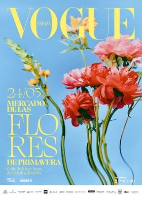 El Mercado de las Flores de Primavera es una iniciativa de Vogue España con la colaboración público-privada entre el Ayuntamiento de Madrid y la Asociación de Comerciantes del Barrio de Salamanca Distrito 41.