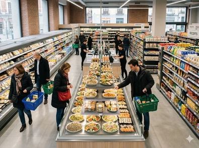 Entre las principales novedades está la reorganización integral del espacio enfocada ahora a los procesos destacando el Obrador Central, la zona donde se unen todas las áreas de preparación de productos frescos que se realizan en la tienda.