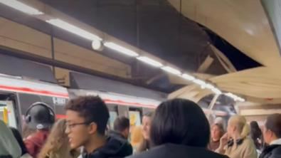 Este viernes por la tarde la línea circular ha quedado suspendida, entre las 16.00 y las 21.00 horas, tras desprenderse parte del techo en la estación de Carpetana.