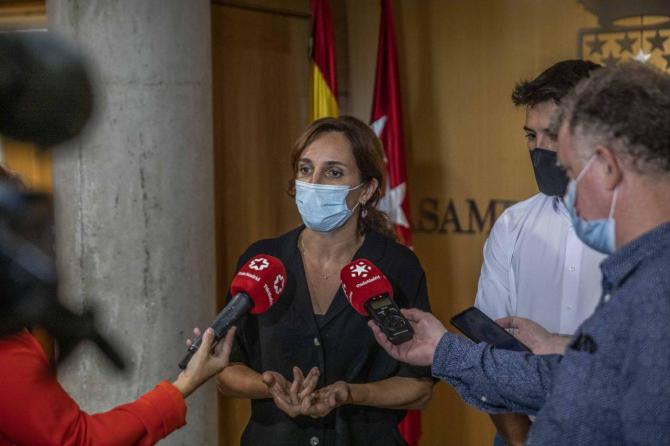 Mónica García, portavoz de Más Madrid en la Asamblea regional.