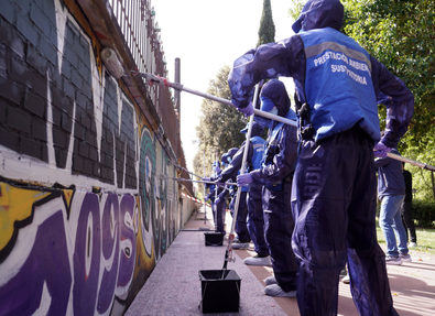 Éxito del plan contra las pintadas en Madrid