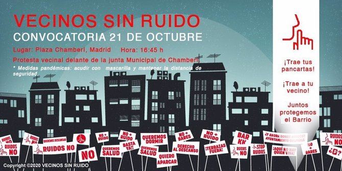 Vecinos de Chamberí se manifestarán hoy contra el ruido y la proliferación de terrazas