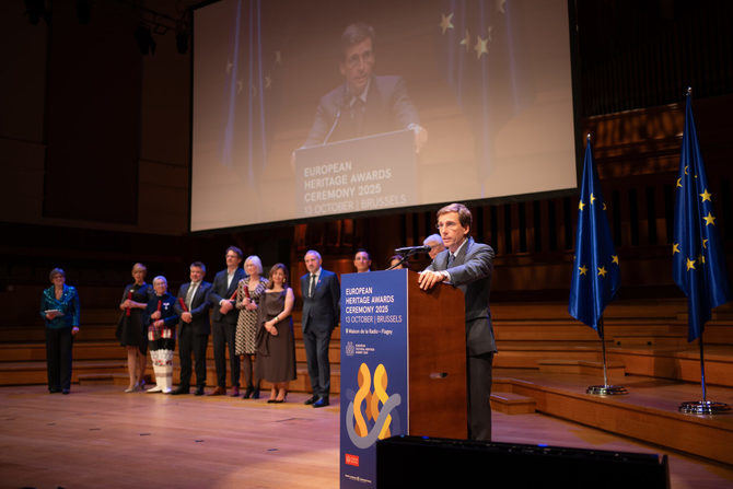 El alcalde de Madrid recogió anoche el European Heritage Award/Europa Nostra Award, concedido por la Comisión Europea y Europa Nostra.