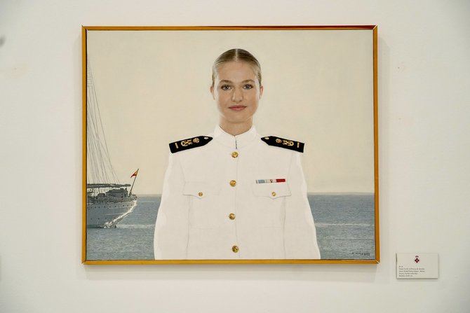 El Real Cuerpo de la Nobleza de Madrid ha organizado la exposición 'Retrato de una Princesa', una muestra que celebra el talento artístico y la figura de la Princesa de Asturias.