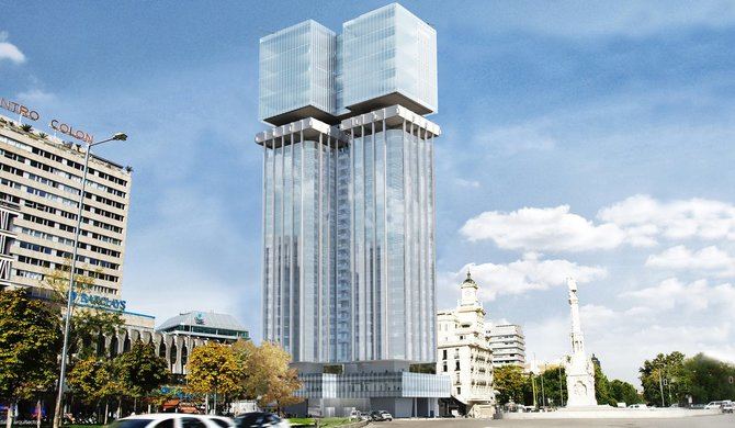 El edificio diseñado por Antonio Lamela, ejemplo de la arquitectura suspendida de España e inaugurado en 1977, será así remodelado por tercera vez en 50 años. Se encargará del proyecto el estudio Luis Vidal + arquitectos. 