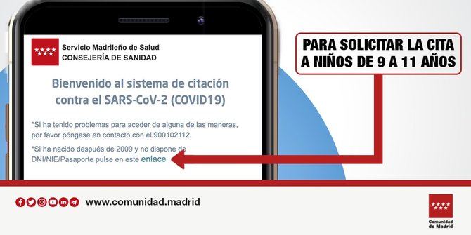 Cerca de 4.000 menores vacunados este jueves y la Comunidad cuenta con más de 60.000 autocitas de niños