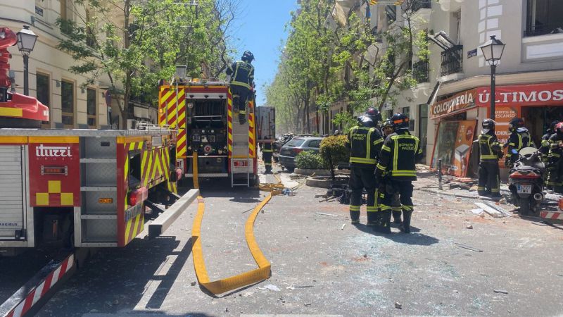 Explosión en un edificio de General Pardiñas