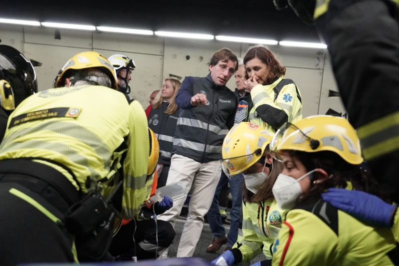 Simulacro de emergencias Madrid Calle 30 