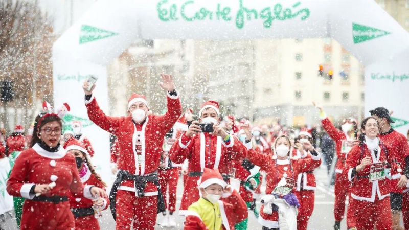 Carrera Solidaria de Papá Noel El Corte Inglés 2022