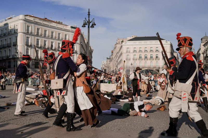 Fiestas del 2 mayo, defensa del cuartel de Monteleón