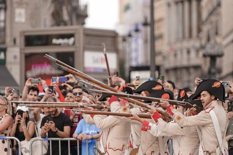 Fiestas del 2 mayo, defensa del cuartel de Monteleón