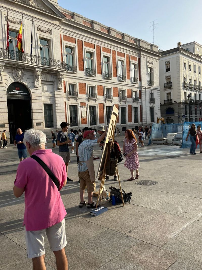 Antonio López, en la Puerta del Sol