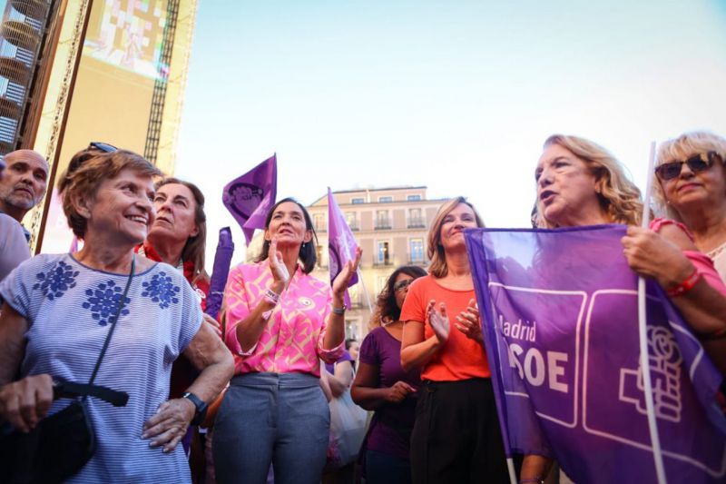 Manifestacion Madrid feminismo con Jenni Hermoso