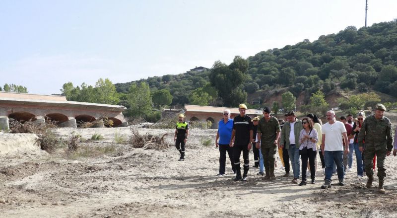 Trabajos Ejercito en la zona cero afectada por la DANA en Madrid