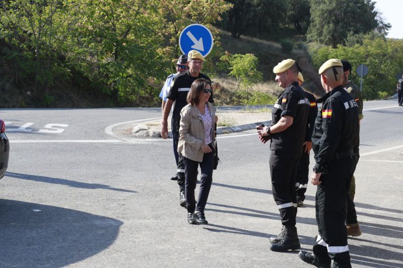 Trabajos Ejercito en la zona cero afectada por la DANA en Madrid