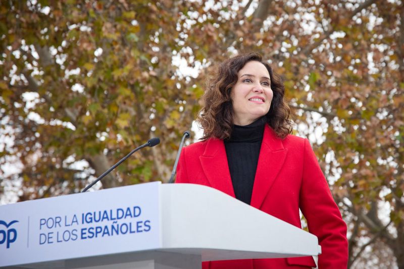 Protesta del PP desde el Templo de Debod