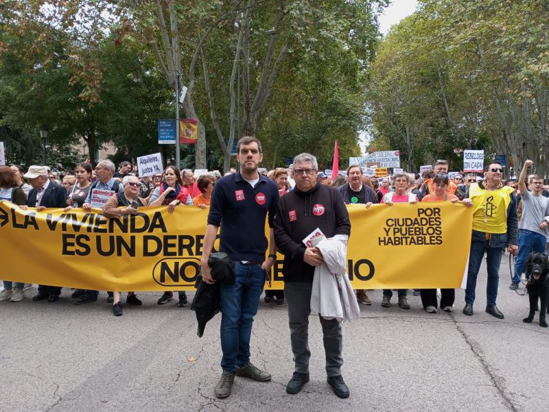 Manifestación derecho vivienda digna en alquiler 13O Madrid 2024 