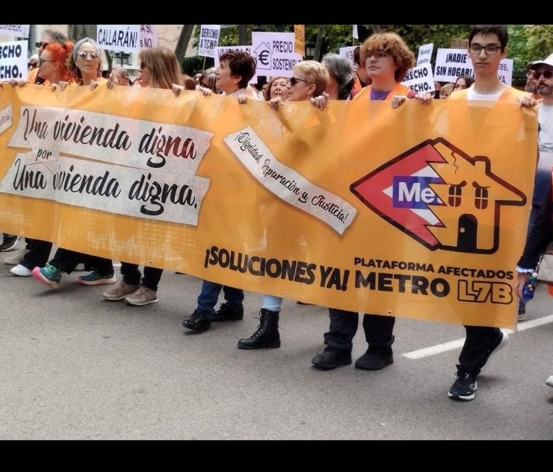 Manifestación derecho vivienda digna en alquiler 13O Madrid 2024 