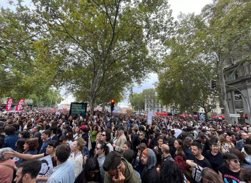 Manifestación derecho vivienda digna en alquiler 13O Madrid 2024 