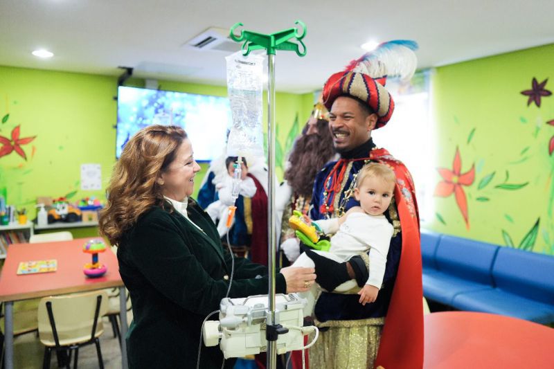 Los Reyes Magos, en el Hospital Principe de Asturias