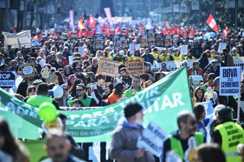 Vivienda manifestación en Madrid