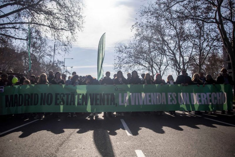 Vivienda manifestación en Madrid